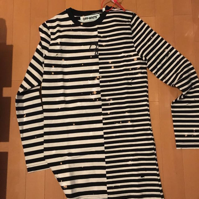 Supreme(シュプリーム)の新品未使用タグ付き off-white ロンT サイズxxs メンズのトップス(その他)の商品写真