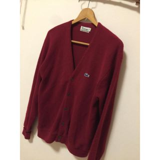 ラコステ(LACOSTE)のラコステ カーディガン エンジ(カーディガン)