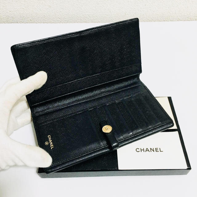 CHANEL(シャネル)の854❤️超値下げ！！❤️シャネル❤️Ｗホック 長財布❤️正規品鑑定済み❤️ レディースのファッション小物(財布)の商品写真