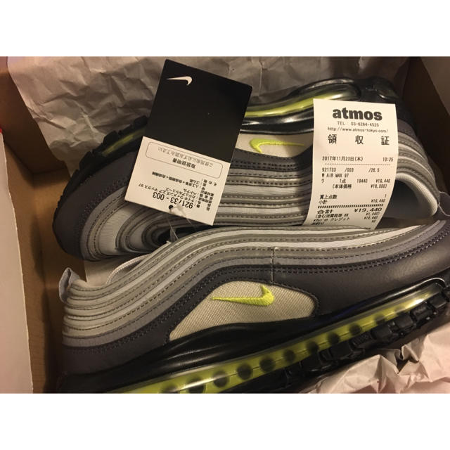 スニーカー国内正規品 NIKE W AIR MAX 97 neon イエローグラデ