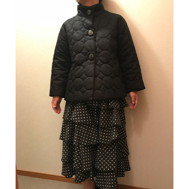 Dot&Stripes CHILDWOMAN(ドットアンドストライプスチャイルドウーマン)のアンビデックス 7分袖 中綿 ジャケットコート  レディースのジャケット/アウター(ブルゾン)の商品写真