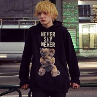 ミルクボーイ(MILKBOY)の期間限定値下げMILKBOY NEVER SAY NEVER くま パーカー(パーカー)