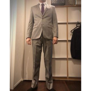 ZARA MAN ザラ 黒 迷彩セットアップ スーツ 刻印入りボタン ロゴ金具