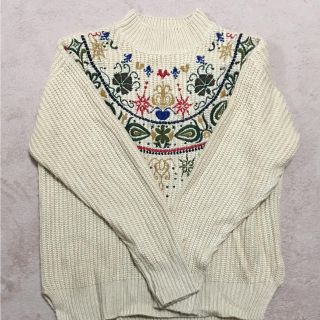 セレクトモカ 刺繍ニット(ニット/セーター)