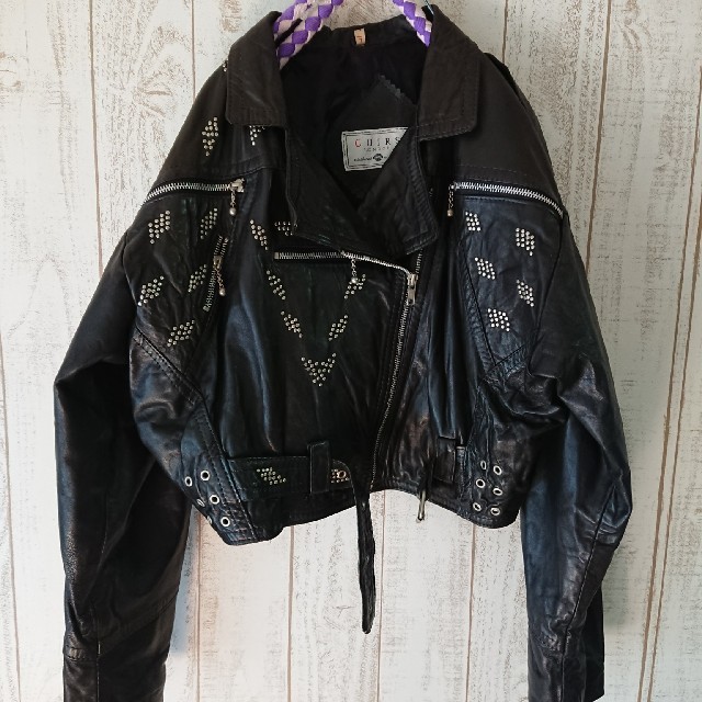 Santa Monica(サンタモニカ)のusedヴィンテージ古着オーバサイズライダース レディースのジャケット/アウター(毛皮/ファーコート)の商品写真