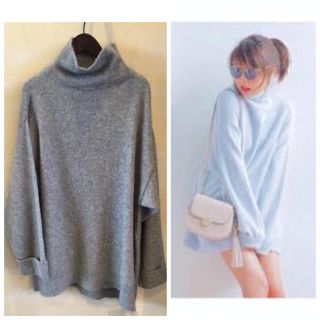 スナイデル(SNIDEL)の♡新品♡ snidel ラクーンハイネックミニニットワンピース(ミニワンピース)