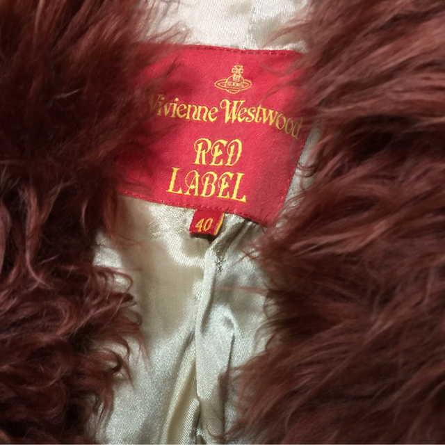 Vivienne Westwood(ヴィヴィアンウエストウッド)のふぇい様 vivienwestwood ゴブランファートリムコート レディースのジャケット/アウター(毛皮/ファーコート)の商品写真