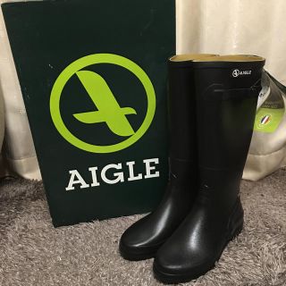 エーグル(AIGLE)のAIGLE 36 黒(レインブーツ/長靴)