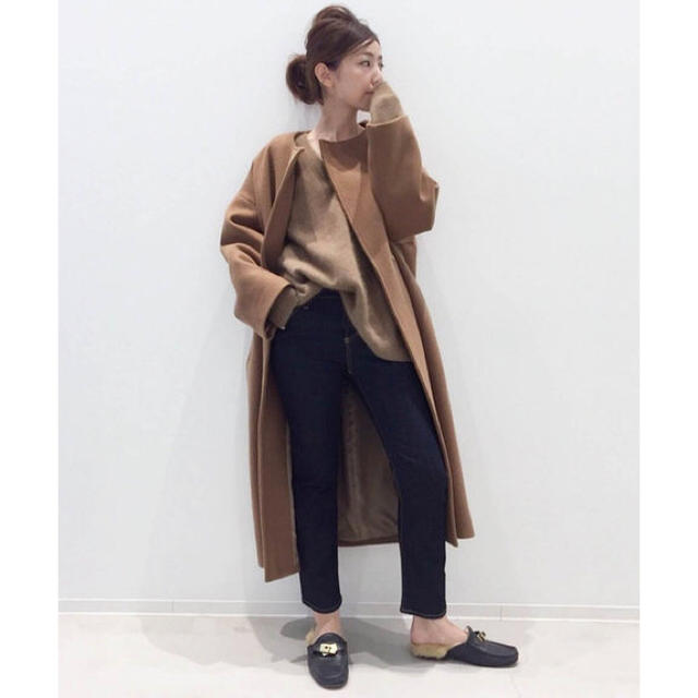 L'Appartement DEUXIEME CLASSE(アパルトモンドゥーズィエムクラス)の新品 L'Appartement  Oversized LAMB Coat  レディースのジャケット/アウター(ロングコート)の商品写真