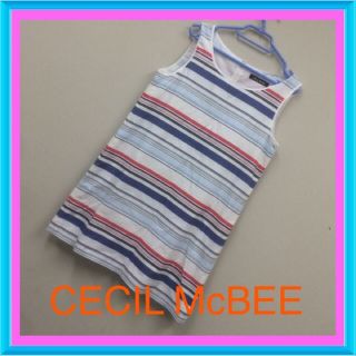 セシルマクビー(CECIL McBEE)の未使用♡マルチカラーボーダー(ミニワンピース)