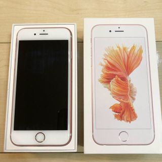 アップル(Apple)の【美品】iPhone6s本体＋付属品 64GB ローズピンク(スマートフォン本体)