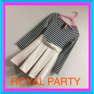 ロイヤルパーティー(ROYAL PARTY)のボーダー♡切替ワンピ(ミニワンピース)