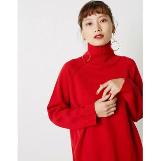 ブラックバイマウジー(BLACK by moussy)の今季完売☆赤ニット(ニット/セーター)