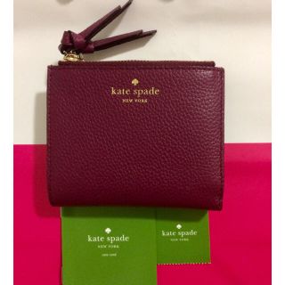 ケイトスペードニューヨーク(kate spade new york)のKate spade 折り財布 新色 ダークレッド(財布)