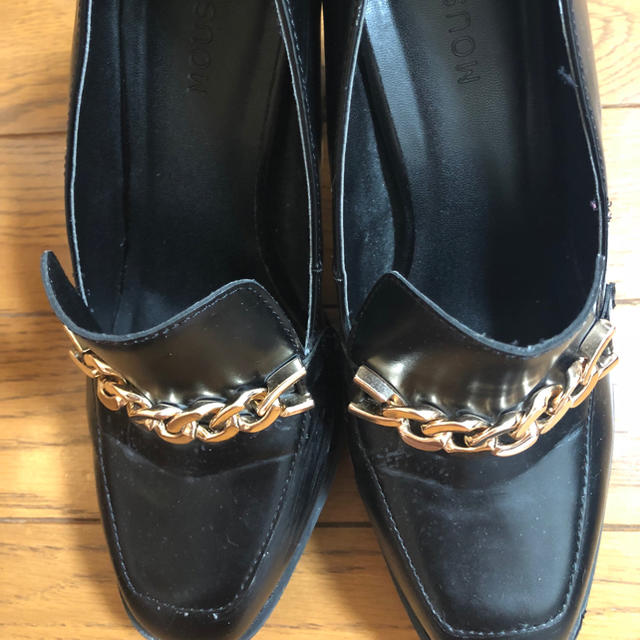 moussy(マウジー)のmoussy  BLOCK HEEL LOAFER パンプス   レディースの靴/シューズ(ハイヒール/パンプス)の商品写真