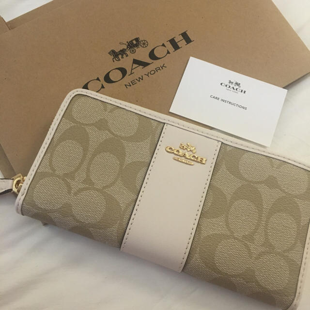 COACH♡ペア価格！シグネチャーラウンドファスナー長財布 新品未使用 1