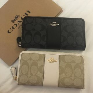 COACH - COACH♡ペア価格!シグネチャーラウンドファスナー長財布 新品