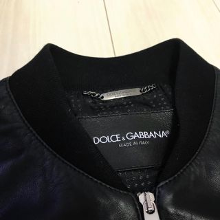 ドルチェアンドガッバーナ(DOLCE&GABBANA)のDOLCE&GABBANA ドルチェ&ガッバーナ レザー ボンバー ジャケット(レザージャケット)