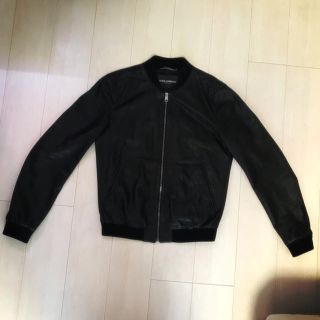 DOLCE&GABBANA ドルチェ&ガッバーナ レザー ボンバー ジャケット