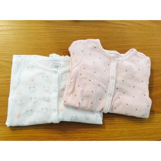 ベビーギャップ(babyGAP)の❁美品❁ babyGAP ロンパース2枚組 3〜6m(ロンパース)