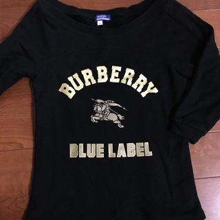 バーバリーブルーレーベル(BURBERRY BLUE LABEL)のバーバリー トレーナー七分袖 格安(カットソー(長袖/七分))