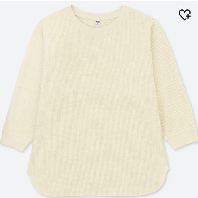 UNIQLO(ユニクロ)のユニクロ ワッフルクルーネックT レディースのトップス(カットソー(長袖/七分))の商品写真