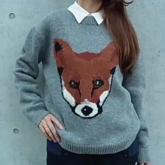 Peter Jensen(ピーターイェンセン)の【marl様専用】Peter Jensen　KITSUNE　キツネ　ニット レディースのトップス(ニット/セーター)の商品写真