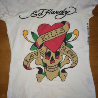 エドハーディー(Ed Hardy)のレディースのTシャツ(Tシャツ(半袖/袖なし))