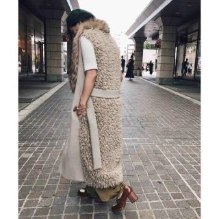 アメリヴィンテージ(Ameri VINTAGE)のむーしま様♡専用  ameri ASYMMETRY FUR VEST(毛皮/ファーコート)