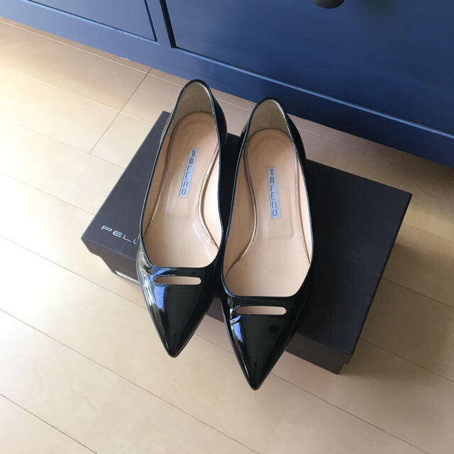 極美品、定価49680円、PELLICO/ ペリーコ フラット パンプス www