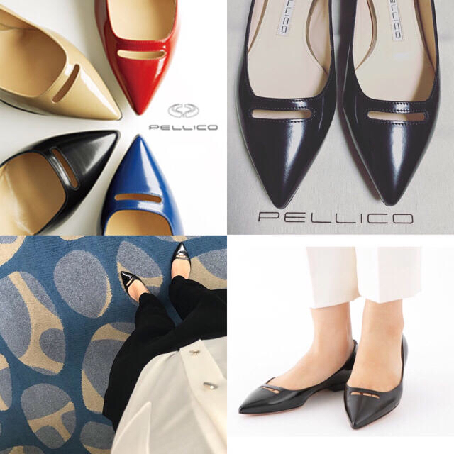 PELLICO(ペリーコ)の極美品、定価49680円、PELLICO/ ペリーコ フラット パンプス   レディースの靴/シューズ(ハイヒール/パンプス)の商品写真