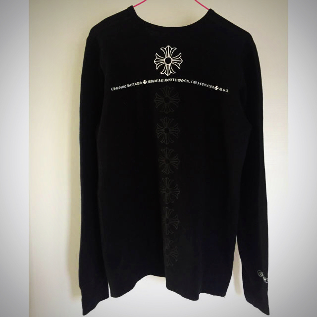 Chrome Hearts(クロムハーツ)の美品 クロムハーツ サーマルロンT 黒M dowbl 三代目 メンズのトップス(Tシャツ/カットソー(七分/長袖))の商品写真