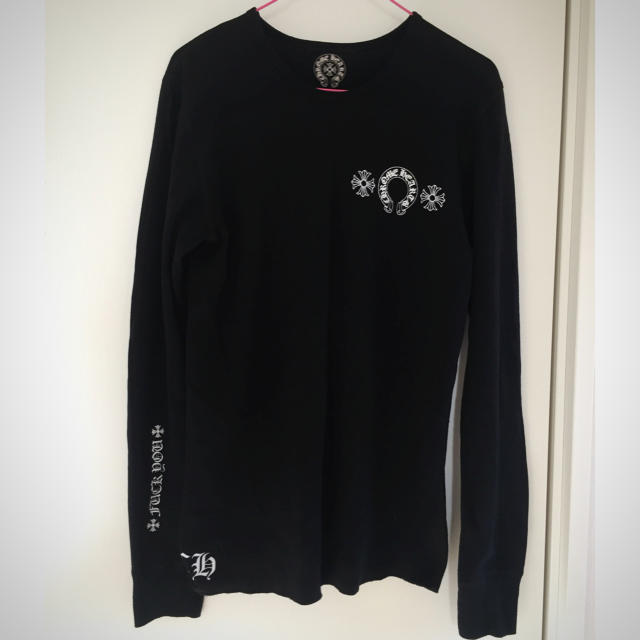 Chrome Hearts(クロムハーツ)の美品 クロムハーツ サーマルロンT 黒 M dowbl 三代目 メンズのトップス(Tシャツ/カットソー(七分/長袖))の商品写真