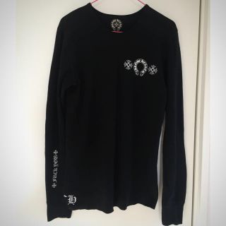 クロムハーツ(Chrome Hearts)の美品 クロムハーツ サーマルロンT 黒 M dowbl 三代目(Tシャツ/カットソー(七分/長袖))