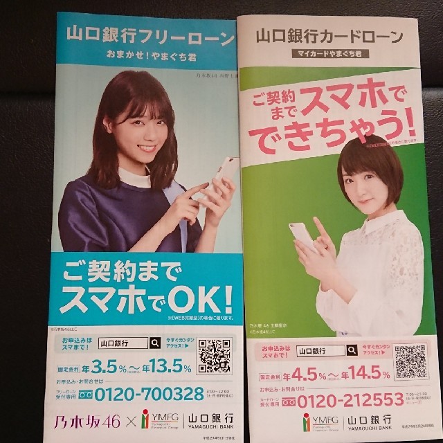 乃木坂46(ノギザカフォーティーシックス)の乃木坂46 × 山口銀行 コラボ パンフレット フライヤー エンタメ/ホビーのタレントグッズ(アイドルグッズ)の商品写真