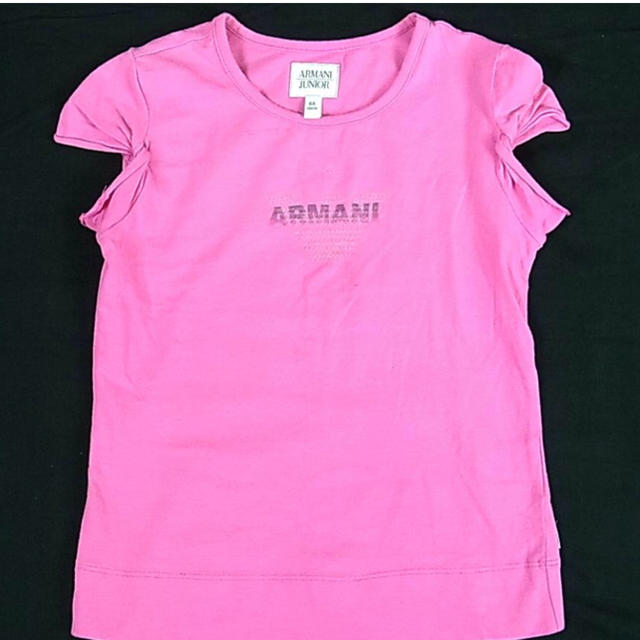 ARMANI JUNIOR(アルマーニ ジュニア)のアルマーニジュニア❤️スパンコールトップス✨ キッズ/ベビー/マタニティのキッズ服女の子用(90cm~)(Tシャツ/カットソー)の商品写真