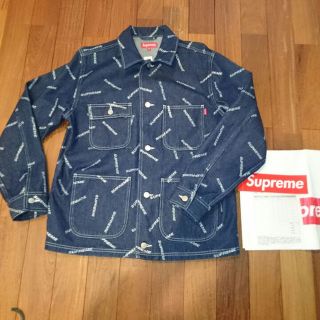 シュプリーム(Supreme)のsupreme denim logo chore coat(Gジャン/デニムジャケット)