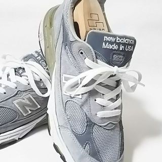 ニューバランス(New Balance)の定3万!最高傑作USA製!ニューバランス993牛革レザースニーカー576996灰(スニーカー)