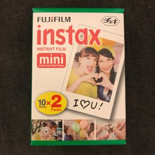 フジフイルム(富士フイルム)の【送料込み！】インスタックス 無地フィルム 20枚入り(その他)