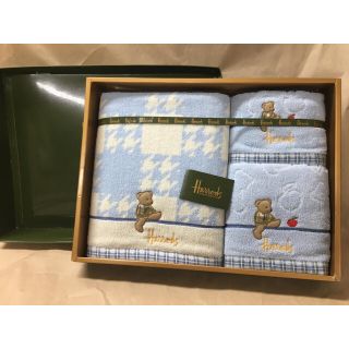 ハロッズ(Harrods)の【のりのり様専用】ハロッズ バスタオルセット 新品未使用(タオル/バス用品)