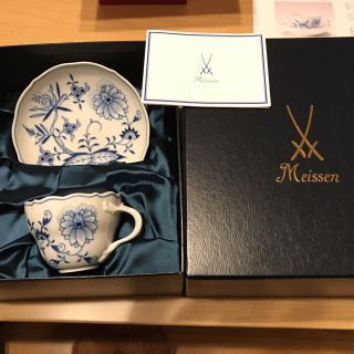 マイセン(MEISSEN)のマイセン（Meissen）ブルーオニオン コーヒーカップ&ソーサ(陶芸)