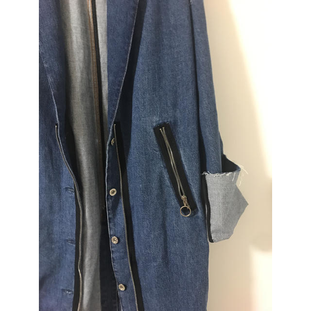 ZARA(ザラ)のzara  ロングジャケット デニム レディースのジャケット/アウター(ロングコート)の商品写真