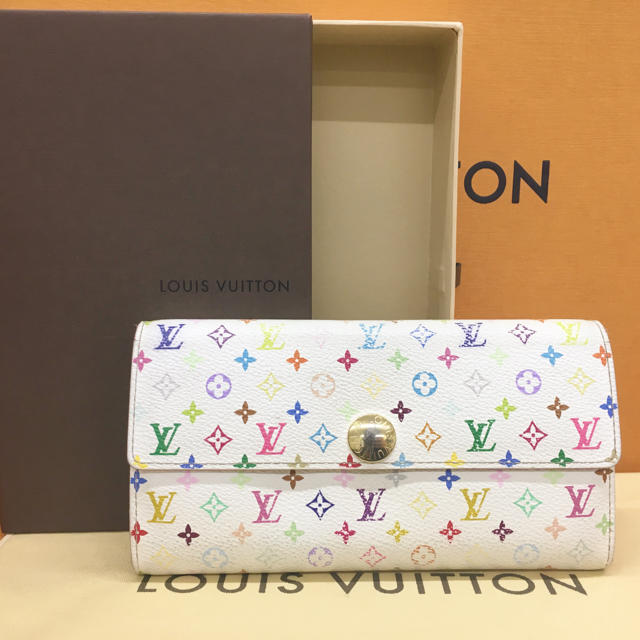 ☆美品☆ルイ ヴィトン モノグラム マルチカラー 二つ折り 長財布
