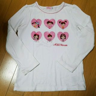 ミキハウス(mikihouse)のまーぷる様専用☆ミキハウス120 長袖カットソー リーナちゃん ハート(Tシャツ/カットソー)