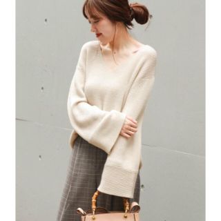 スピックアンドスパン(Spick & Span)のHELLO様専用♡美品♡ロングフレアスリーブニット(ニット/セーター)