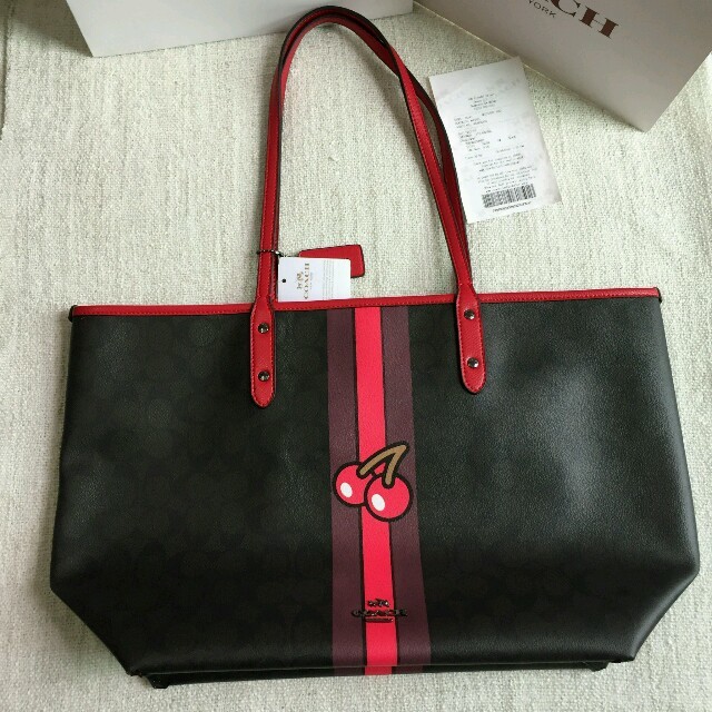 COACH(コーチ)のCOACHバッグ コーチトートバッグ F57278 パックマン ポーチ付き 新品 レディースのバッグ(トートバッグ)の商品写真