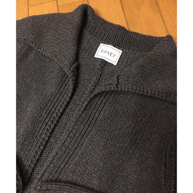 フォクシー ウイングカラー ロング カーディガン レディース トップス