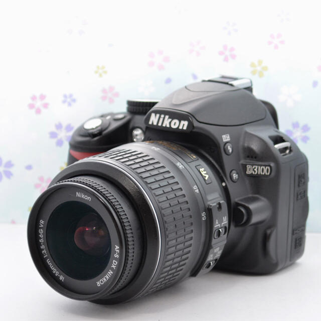 ☆Wi-Fiでスマホへ☆手ブレ補正付きレンズ☆Nikon D3100レンズセットデジタル一眼