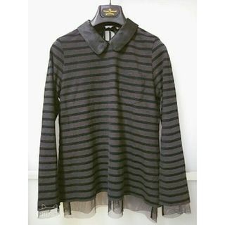 サカイ(sacai)のサカイ ラック 長袖カットソー ボーダー 襟付き(カットソー(長袖/七分))