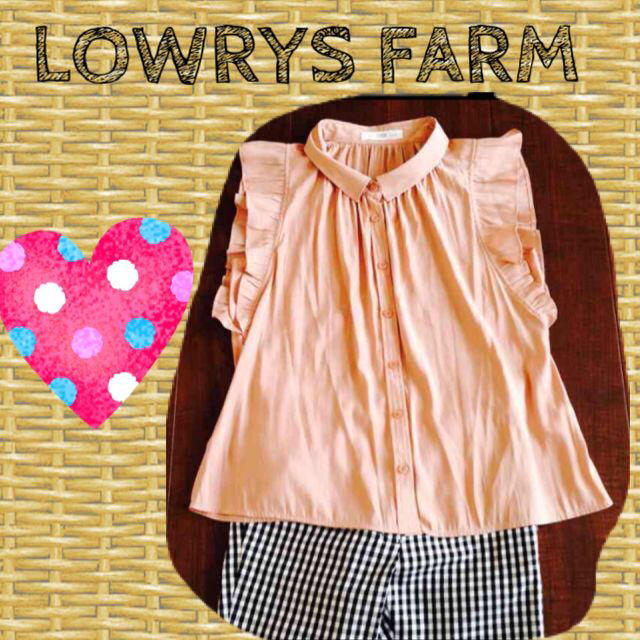 LOWRYS FARM(ローリーズファーム)のピンクブラウス♡ レディースのトップス(シャツ/ブラウス(半袖/袖なし))の商品写真